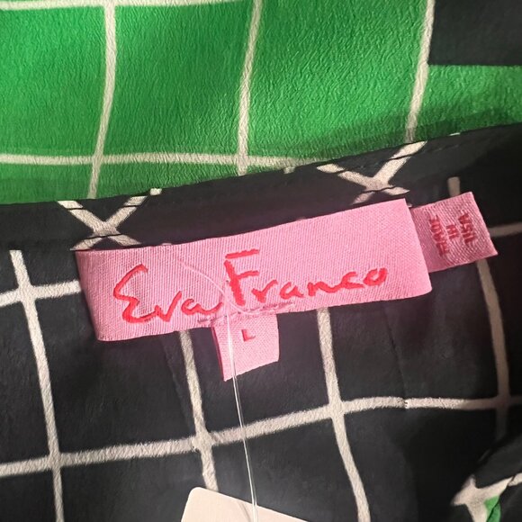 Anthropologie Eva Franco Grid Print‎ Multi-colored Dress Size Large NWT - Picture 5 of 15